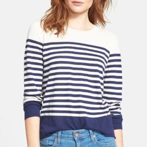 Joie "Herminia" navy and white striped sweater